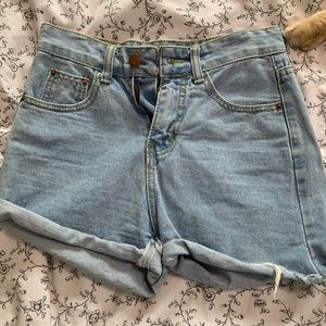 Denim shorts